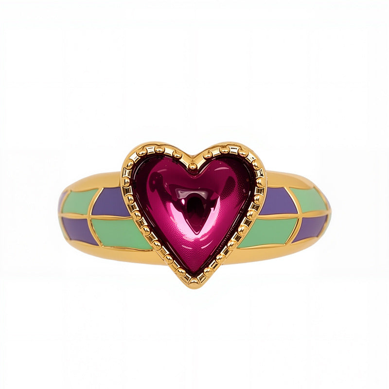 Marielle Vintage-Inspired Heart Adjustable Ring