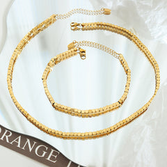 Geometric Accent Chain Necklace