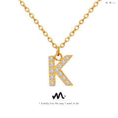 Sparkling Initial Pendant Necklace