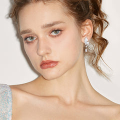 Daphne Pearl Butterfly Drop Earrings