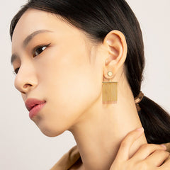 Nadine Statement Tassel Drop Earrings