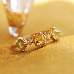 Nadine Minimalist Pavé Crystal Adjustable Ring