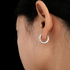 Nicolette Vintage-Inspired Pavé Hoop Earrings