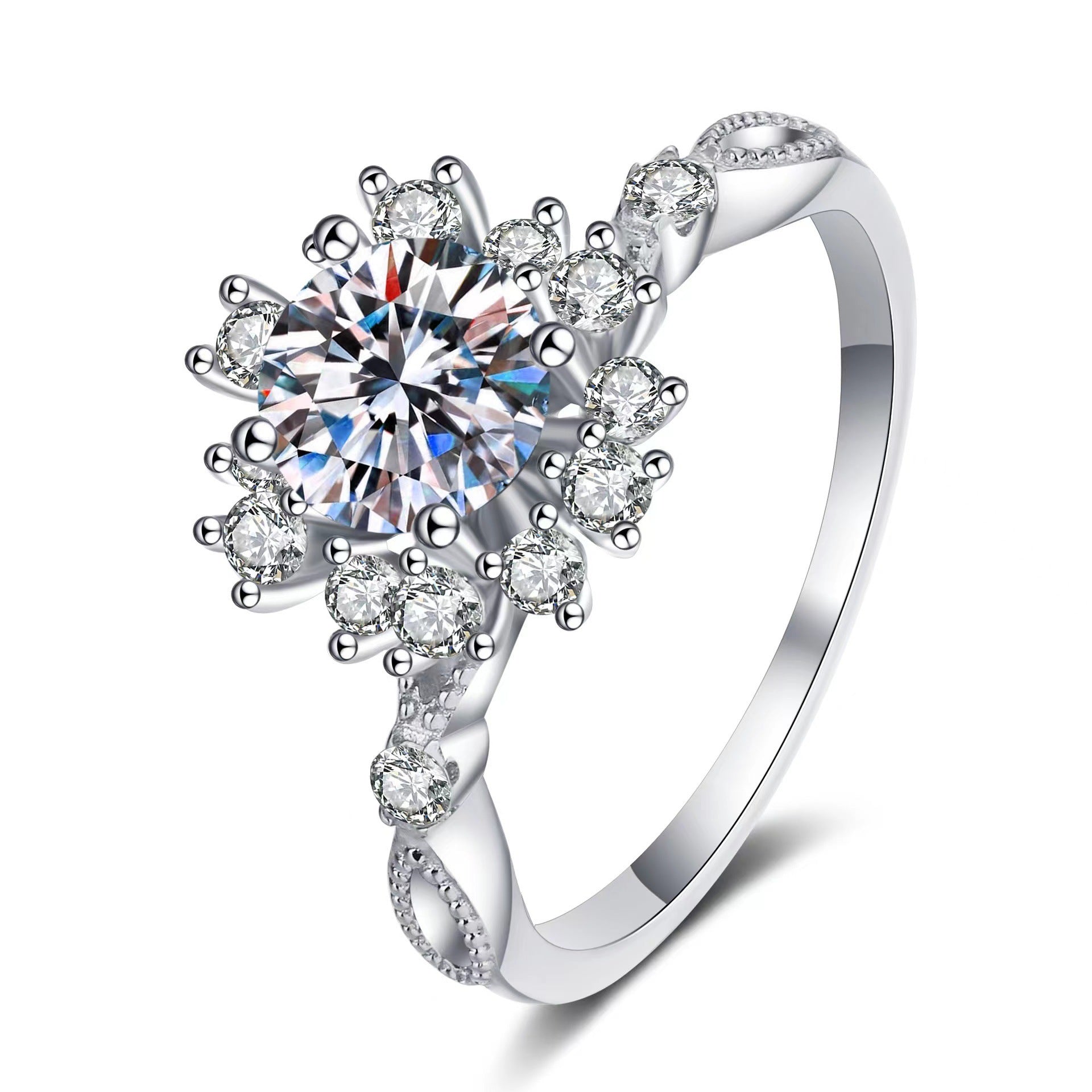 Lumière Charm Ring on a clean background
