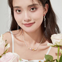 Marielle Pavé Teardrop Pendant Necklace