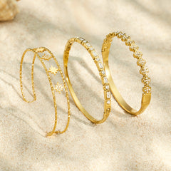 Cubic Zirconia Geometric & Clover Bracelets