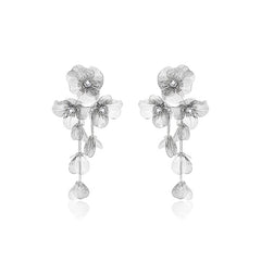 Nicolette Vintage-Inspired Floral Drop Earrings