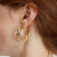 Nicolette Statement Hoop Earrings