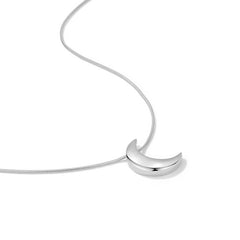 Marielle Minimalist Moon Pendant Necklace