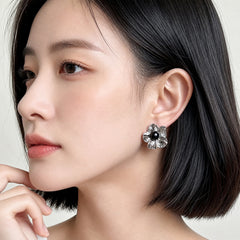 Nicolette Vintage-Inspired Floral Stud Earrings