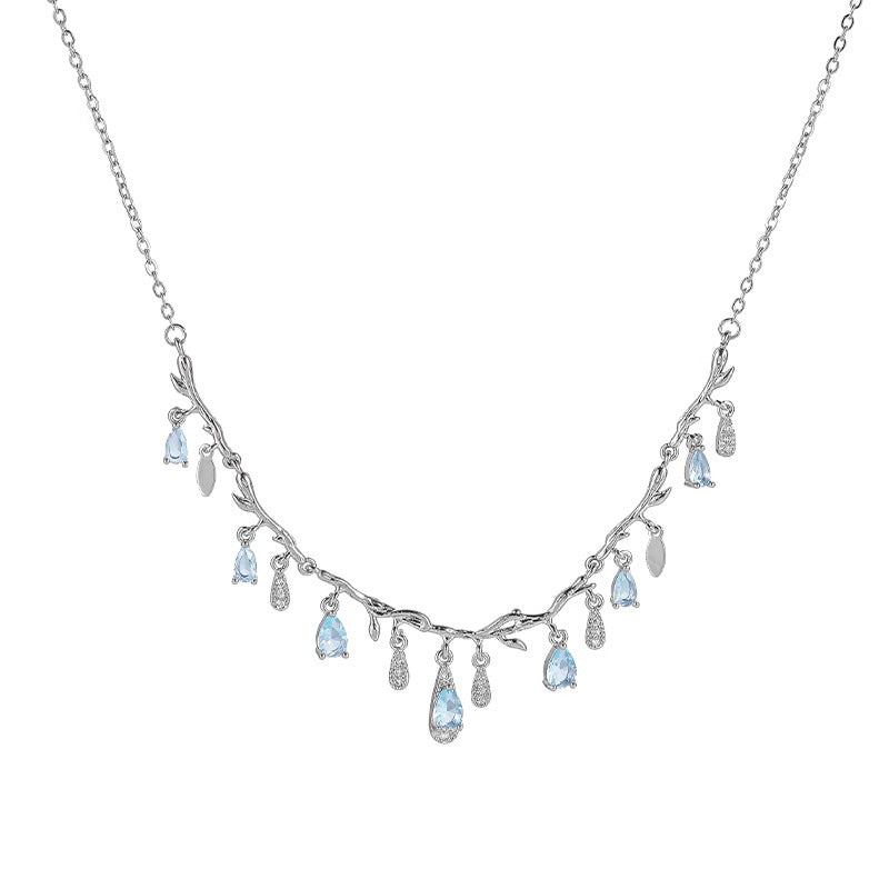 Nicolette Pavé Teardrop Choker Necklace