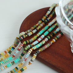 Multicolor Disc Bead Necklace Designs