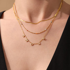 Cubic Zirconia AMOUR Necklace or Bracelet