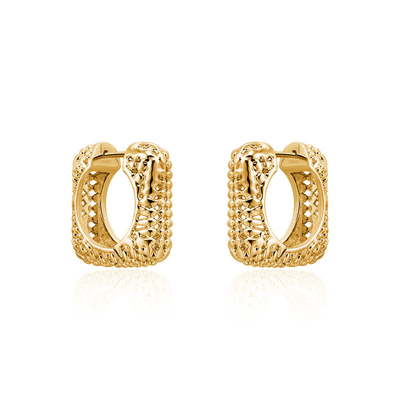 Daphne Dainty Square Stud Earrings