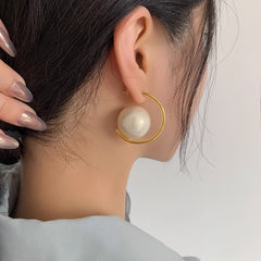Camille Vintage-Inspired Pearl Stud Earrings No. 157051