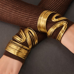 Multi-Line Open Cuff Bracelet Designs