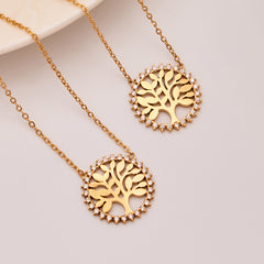 18K Gold-Plated Tree of Life Jewelry