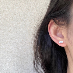 Nadine Dainty Pavé Stud Earrings