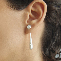 Convertible Starburst Teardrop Stud Earrings