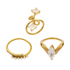 Cubic Zirconia Statement Ring Collection