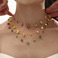 Natural Stone Accent Necklace