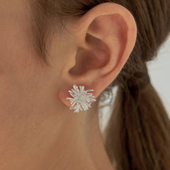 Marielle Vintage-Inspired Pearl Starburst Stud Earrings