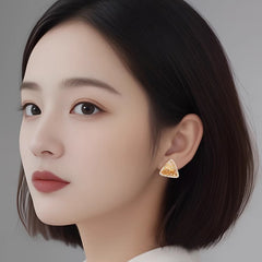 Nicolette Dainty Crystal Geometric Stud Earrings