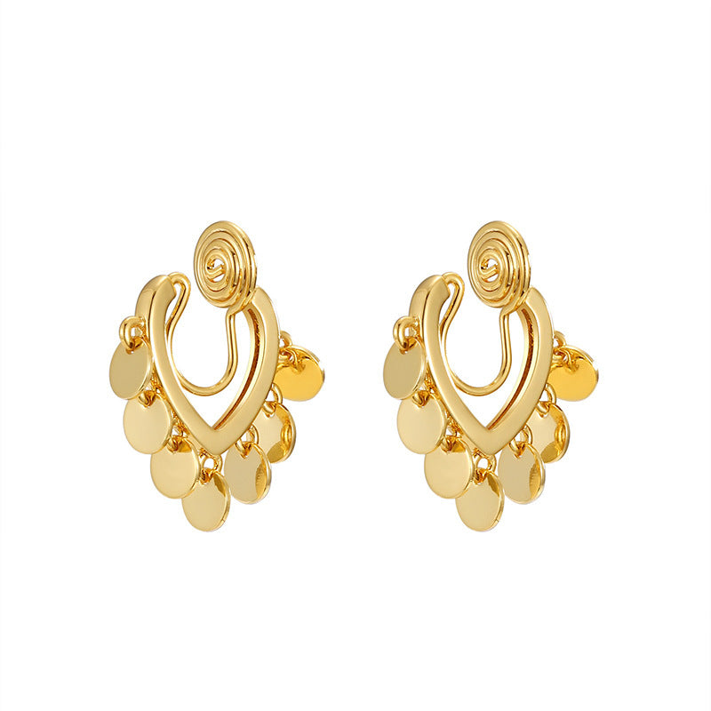 Camille Heart Drop Earrings