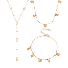 Bear Charm Necklace, Bracelet & Anklet