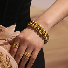 Polished Round Bead Bracelet