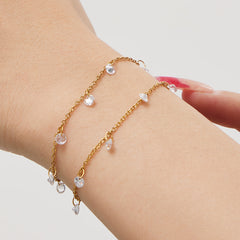 Cubic Zirconia Accent Necklace or Bracelet