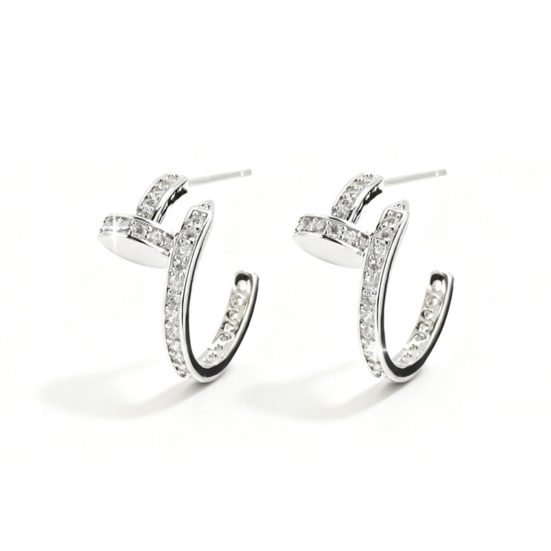 Marielle Dainty Pavé Hoop Earrings