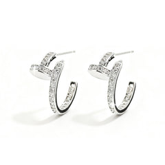Marielle Dainty Pavé Hoop Earrings