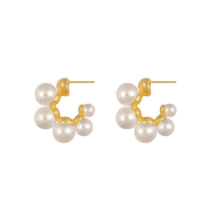 Marielle Vintage-Inspired Pearl Stud Earrings No. 786043