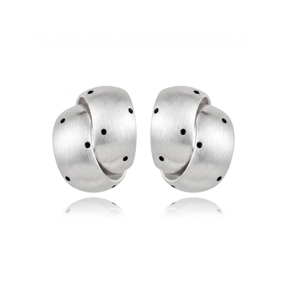 Nicolette Vintage-Inspired Dot-Textured Stud Earrings