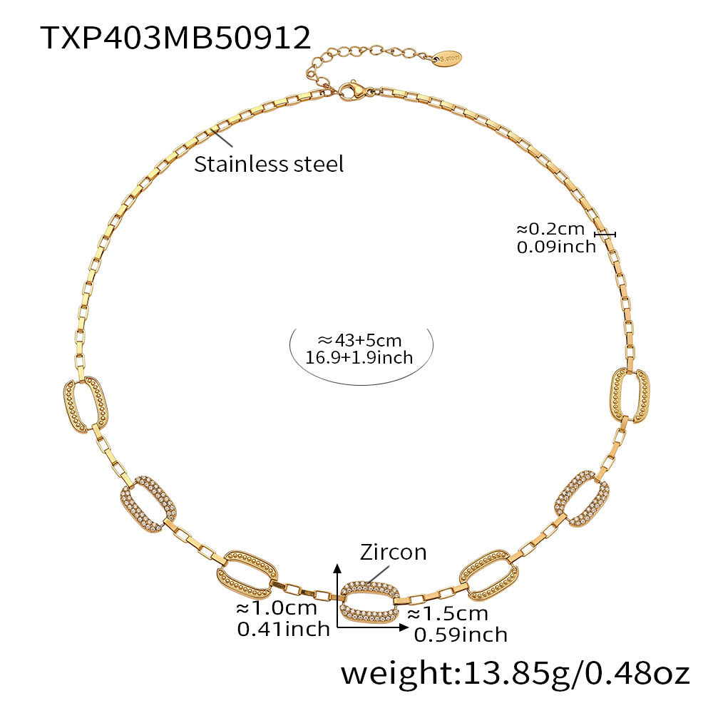 18K Gold-Plated Rectangular Cubic Zirconia Necklace, Bracelet or Earrings