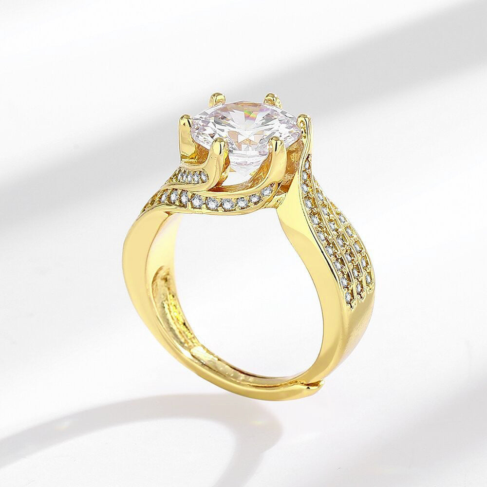 Lumière Charm Ring on a clean background