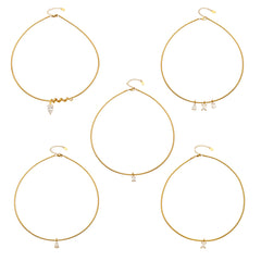 Cubic Zirconia Collar Necklace and Pendant Options