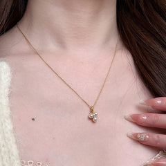 Camille Dainty Pearl Grape Necklace