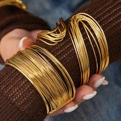 Multi-Line Open Cuff Bracelet Designs