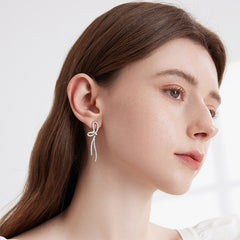 Daphne Dainty Bow Stud Earrings No. 182907