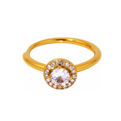 Round Cubic Zirconia Accent Ring