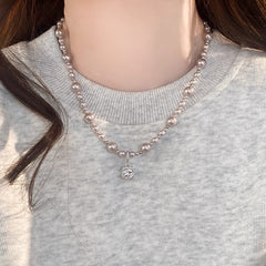 Nadine Dainty Pearl Choker Necklace