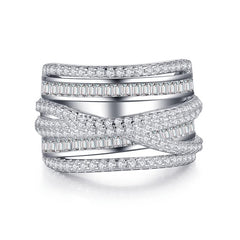 Nicolette Vintage-Inspired Pavé Adjustable Ring