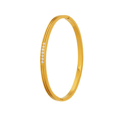 Slim Cubic Zirconia Clasp Bracelet