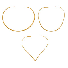 Open Stainless Steel Collar Necklaces