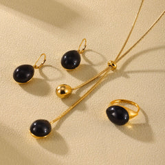 Teardrop Resin Necklace Earrings or Ring