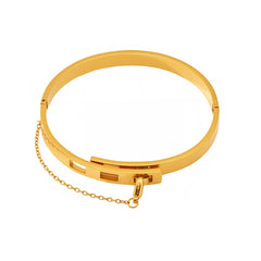 Safety Chain Clasp Stainless Steel Bangle
