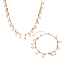 Pearl-Look Tassel Necklace or Bracelet