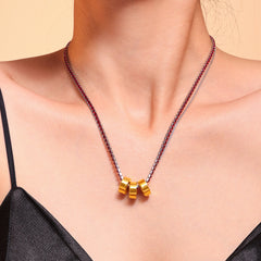 18K Gold-Plated Cubic Zirconia Double-Layer Necklace